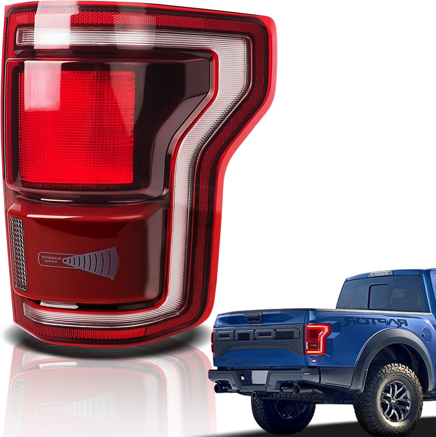 LED Tail Lights for 2017 2018 2019 2020 Ford Raptor F150 | Right Passenger Side