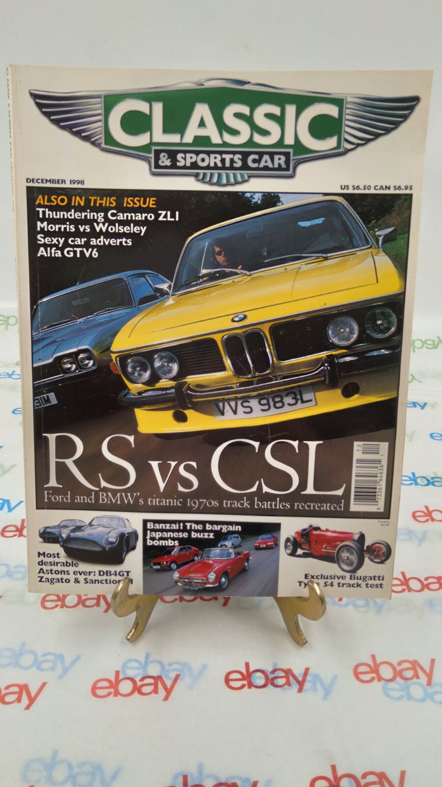 Classic And Sportscar Magazine DEC. 1998