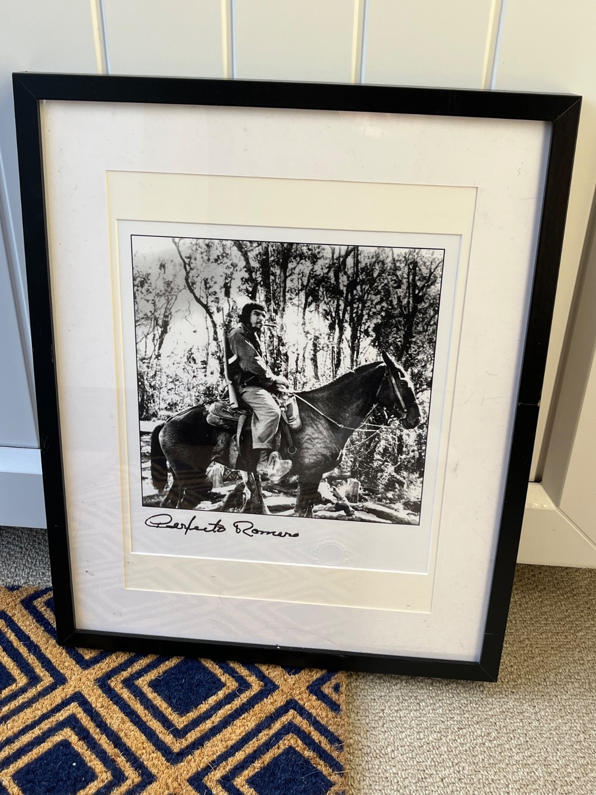 Che Guevara HorsebackPerfecto Romero Gelatin Silver Photograph Cuba Signed Mule