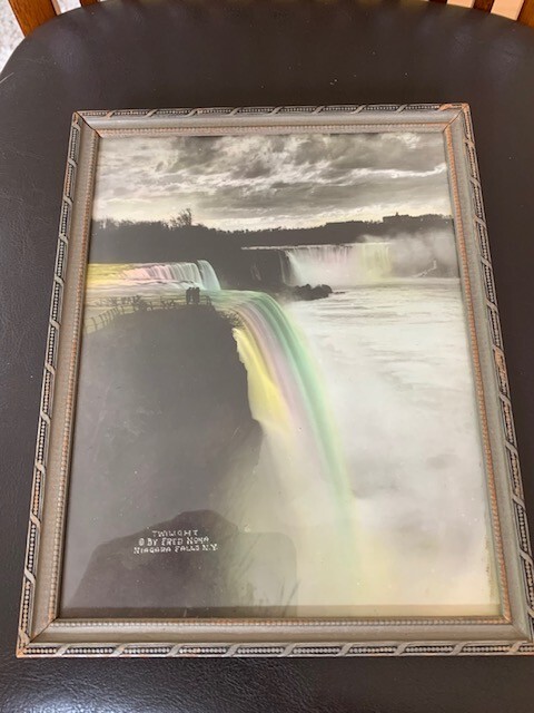 1920’s “Twilight” Niagara Falls Framed Photograph