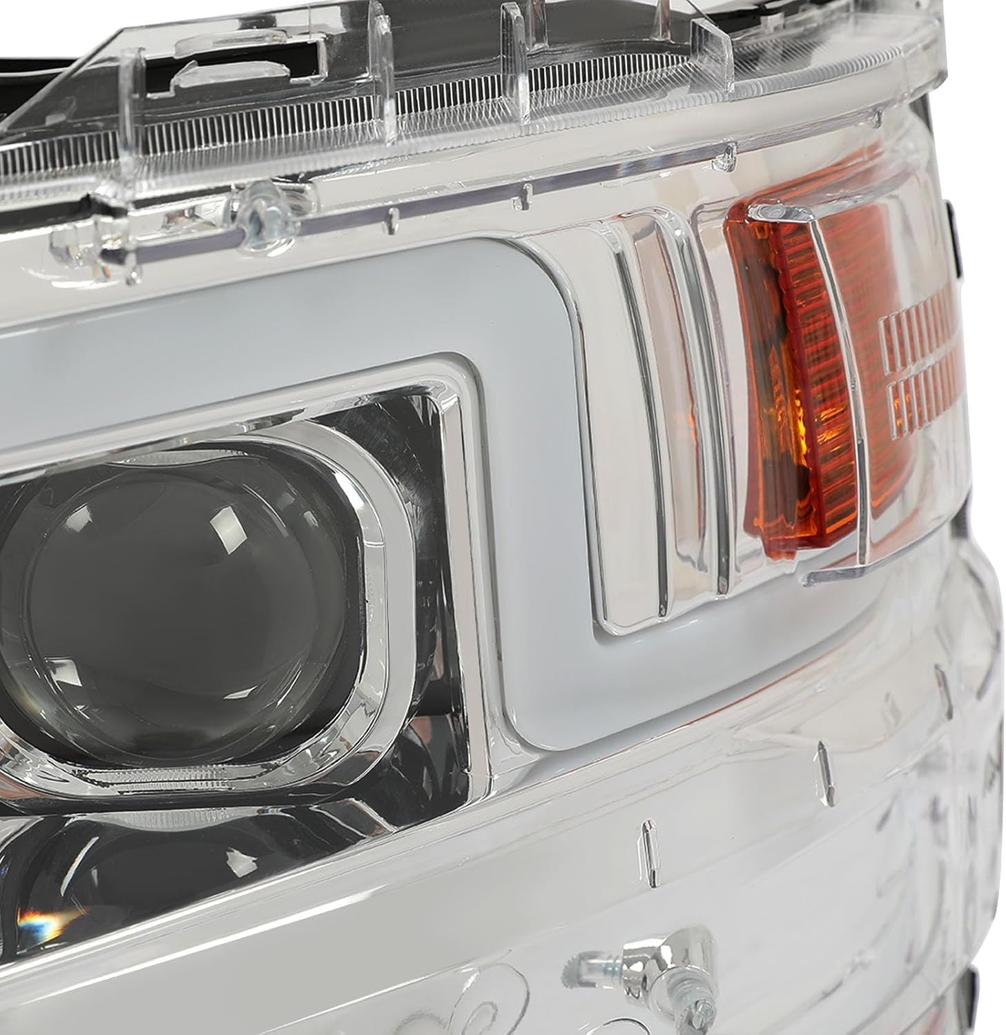 Projector Headlight Pair Compatible with 2015-2019 Chevy Chevrolet Silverado 250