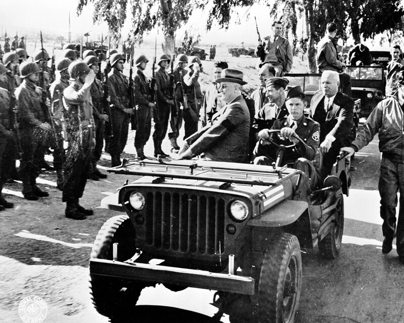 New World War II Photo: Franklin Roosevelt Reviews Troops, Casablanca – 6 Sizes!