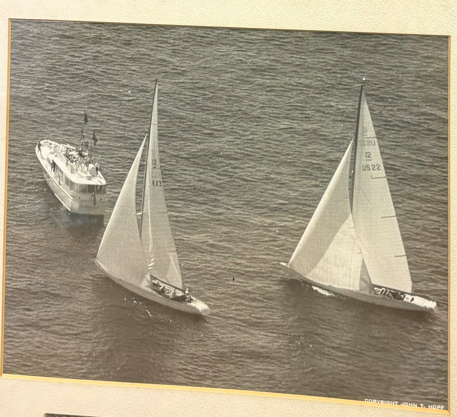 Original JOHN HOPF 1970 America’s Cup SAILING RACE Controversial START Photos