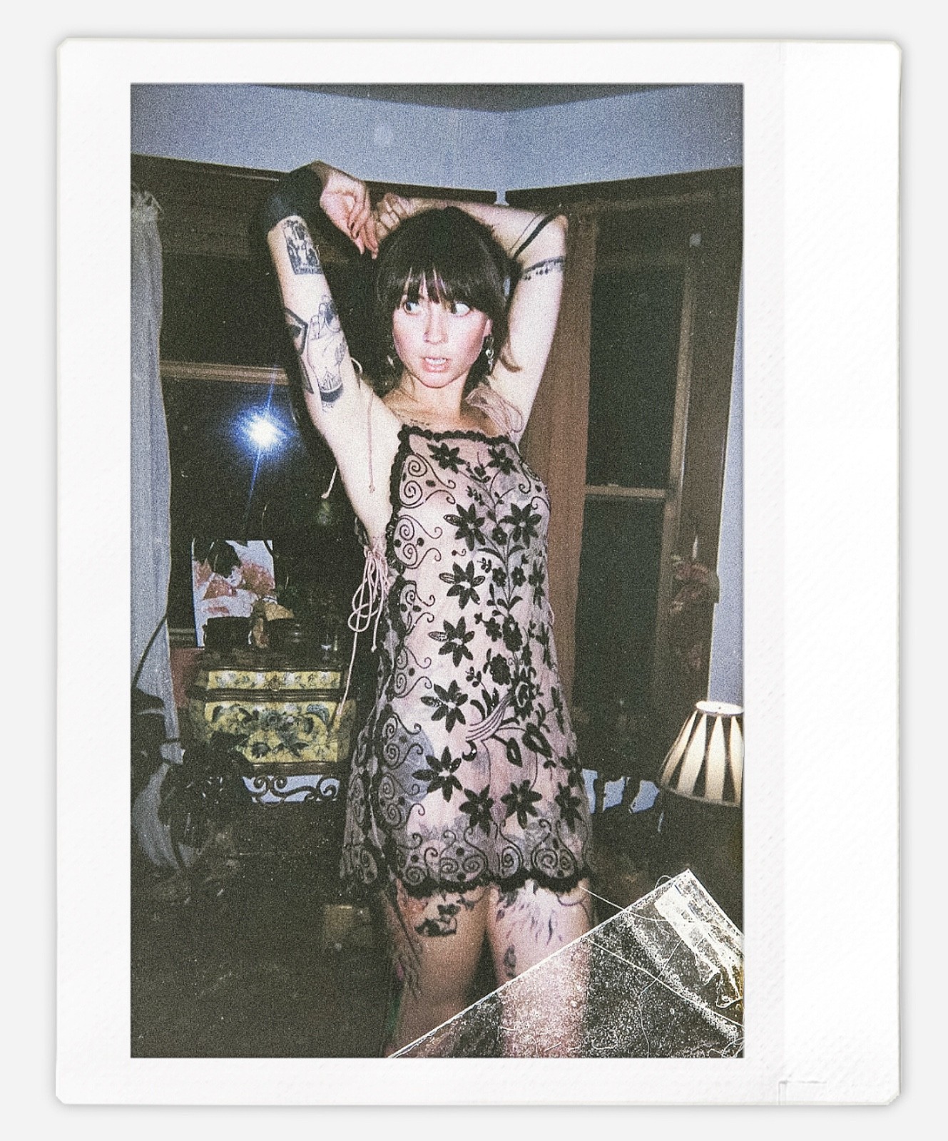 Art model Sawyer Instax Wide Photo Instant Film Print Signed By Artist