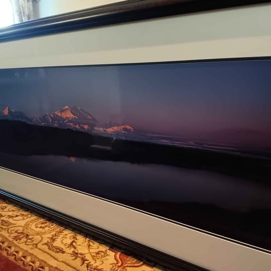 Thomas Mangelsen, “Daybreak on Denali” Framed photograph #26/1200 16″×47″