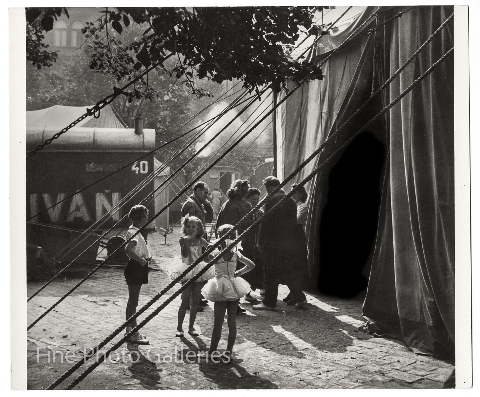 1958 Original ERICH EINHORN Circus Ballet Girls Children Ballerinas Silver Photo