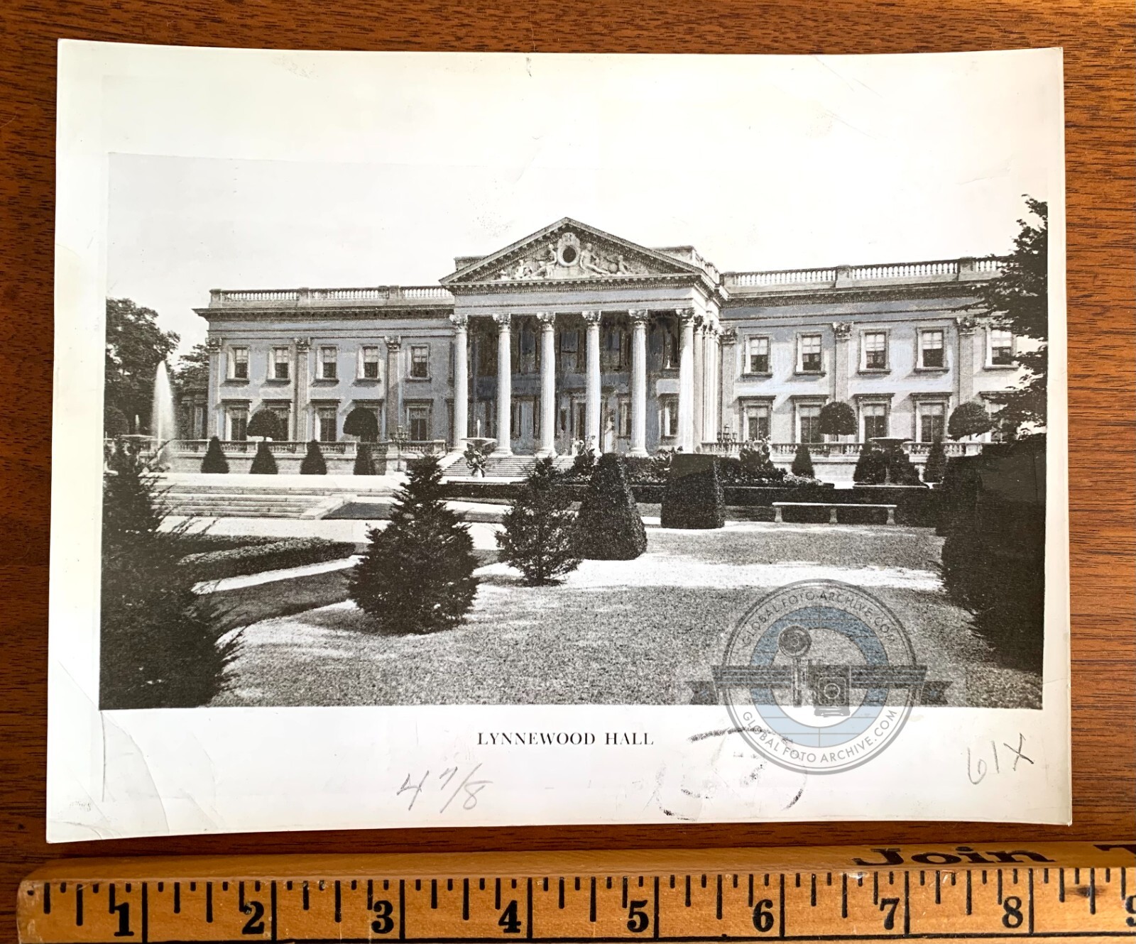 Vintage 1940 Press Photo LYNNEWOOD HALL Photo Titanic Elkins Park PA