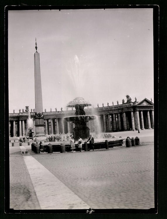 Photograph Rome – Roma, St. Peter’s Square with Fountain and Obelisk