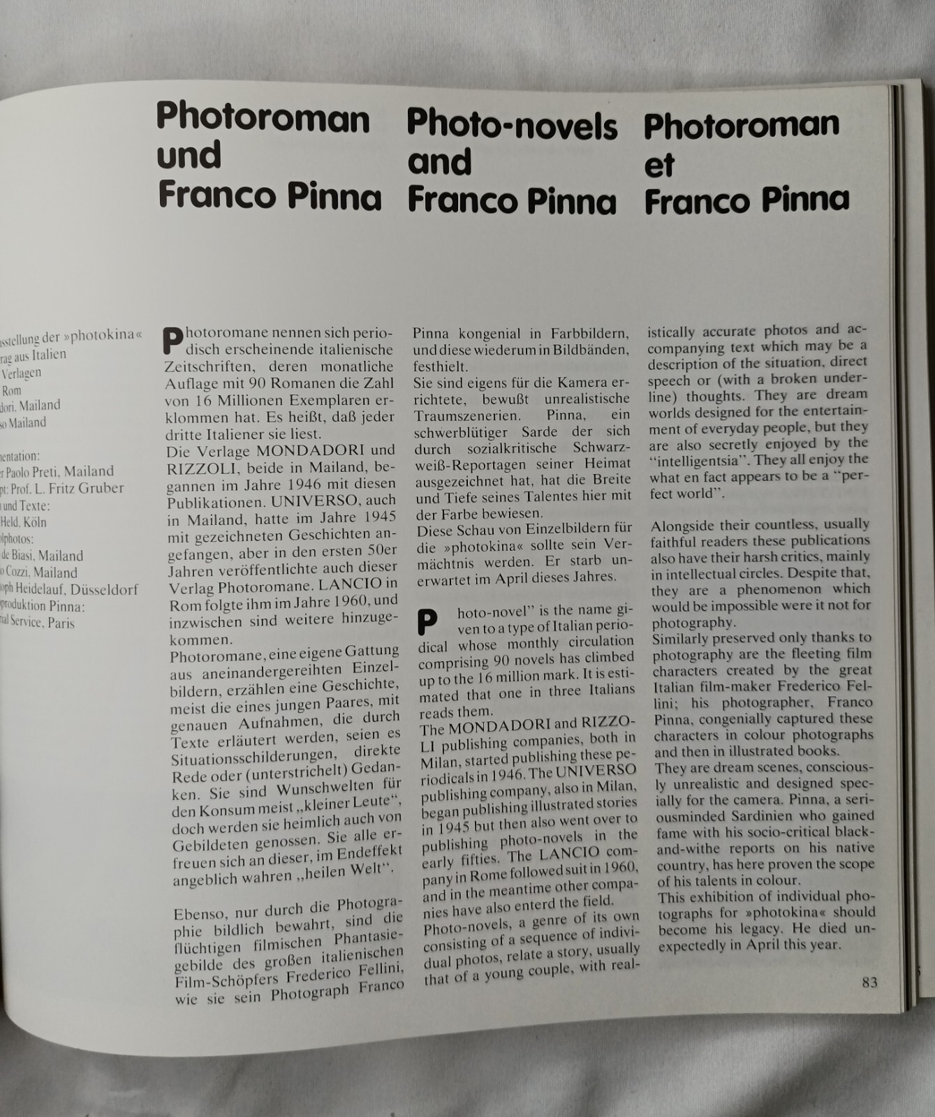 1978 Photokina Book Photo Video Audiovision Buildershauen English German French