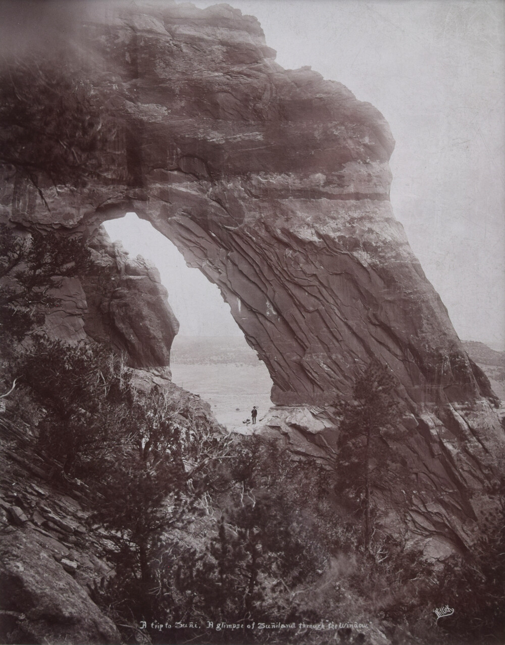 Ben Wittick A Trip to Zuni, A Glimpse of Zuniland through “the Window”, c.1895
