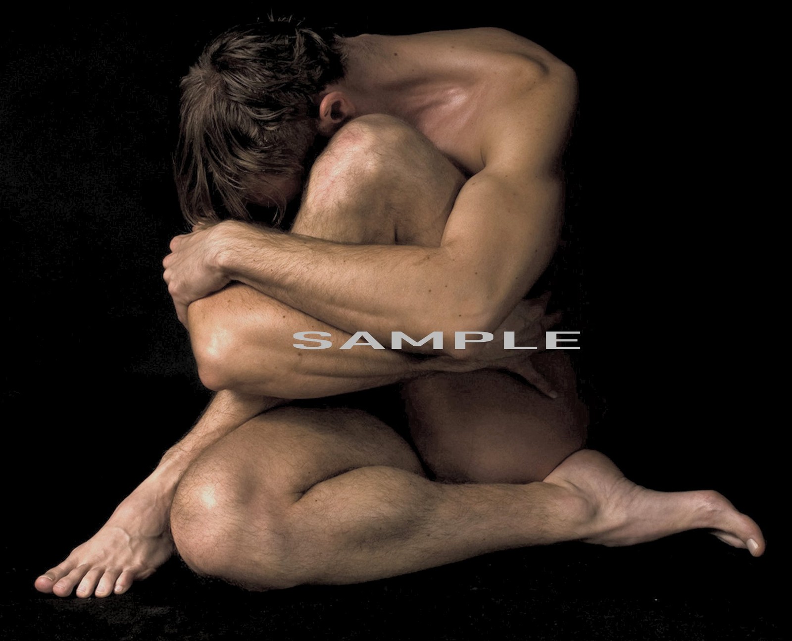SITTING MALE ART PRINT Gay Interest Photo