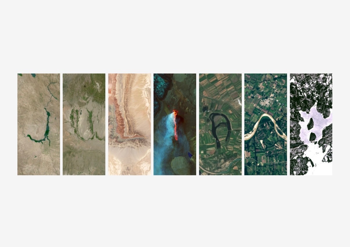 Custom Name Art Print – Made from Real Earth Satellite Images 🌍