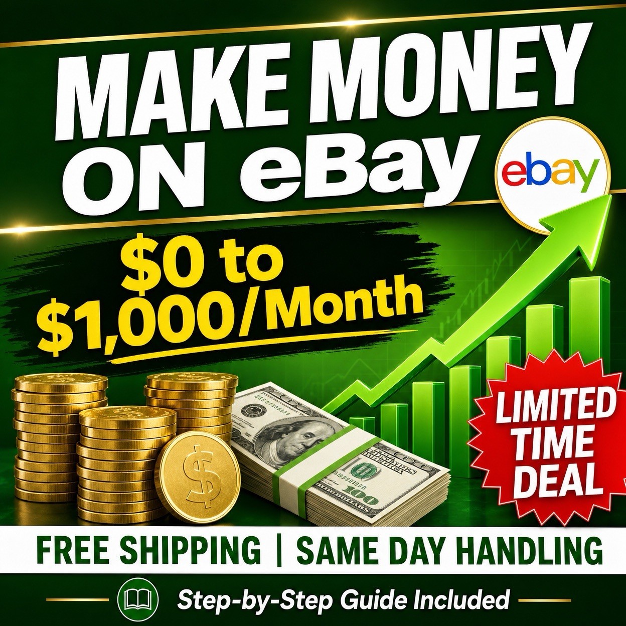 DIGITAL eBay Course, eBay Algorithm 101, eBay Sale Strategy, eBay For Beginners