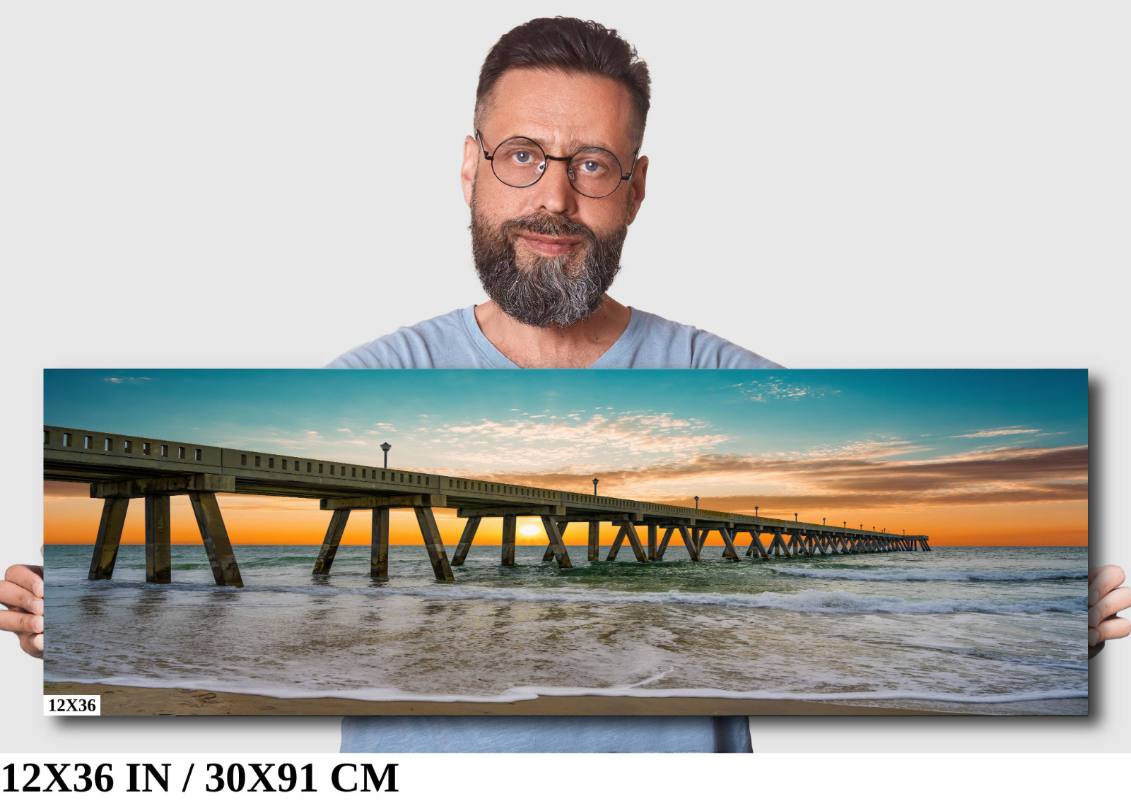 Coastal Awakening: Wrightsville Beach Jonnie Mercers Fishing Pier Metal Wall Art