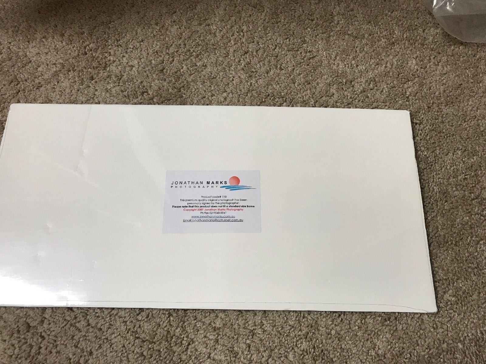 Jonathan Marks Sydney Australia 8 1/2″ x 17 3/4″ Signed Photograph Sealed New
