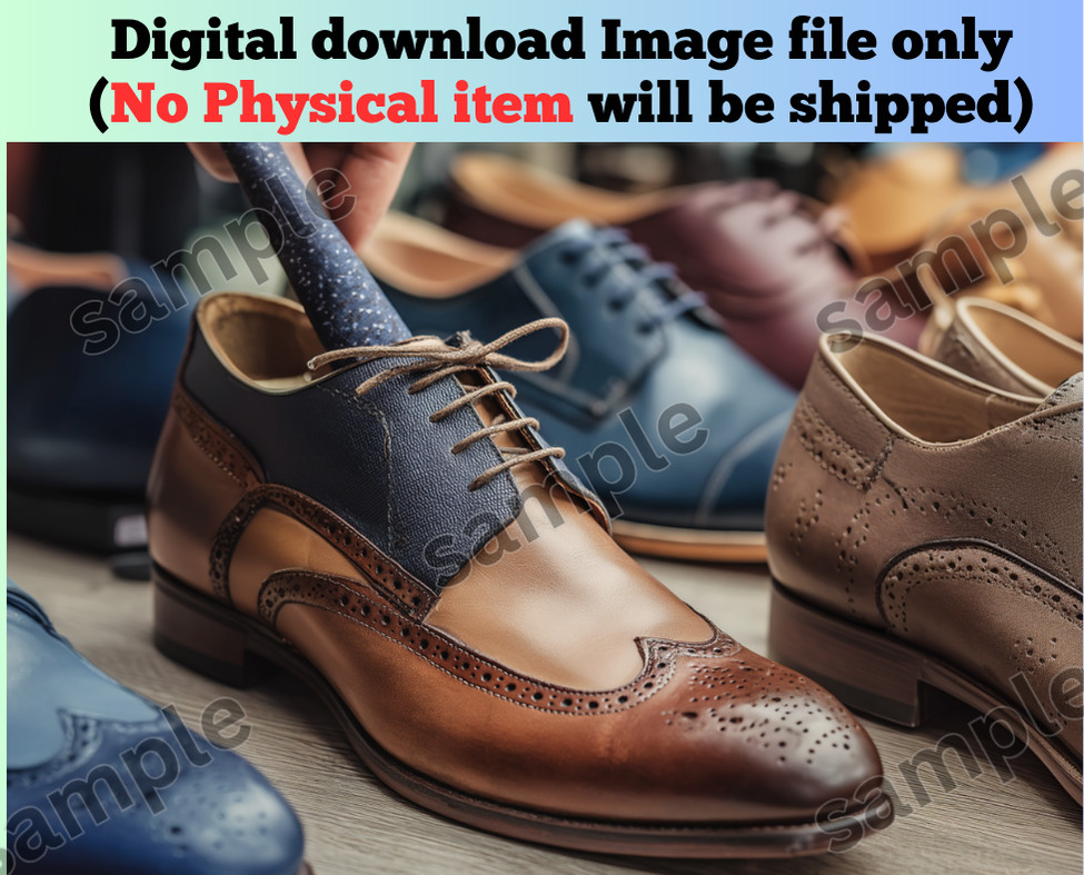 Leather shoes AI image picture modern background wallpaper for pc & mobile new