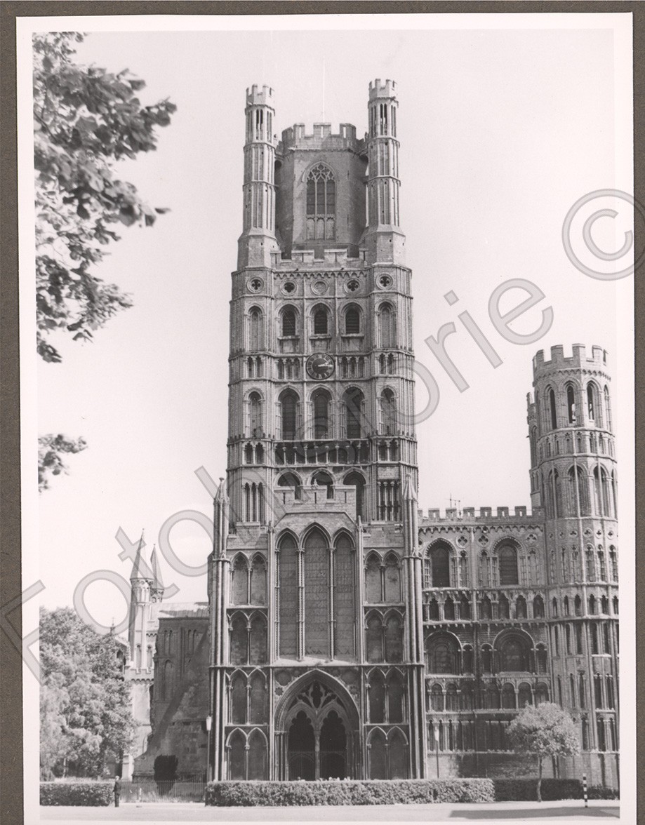 Photo England Ely Cathedral Tower Facade Ely Cathedral 1959