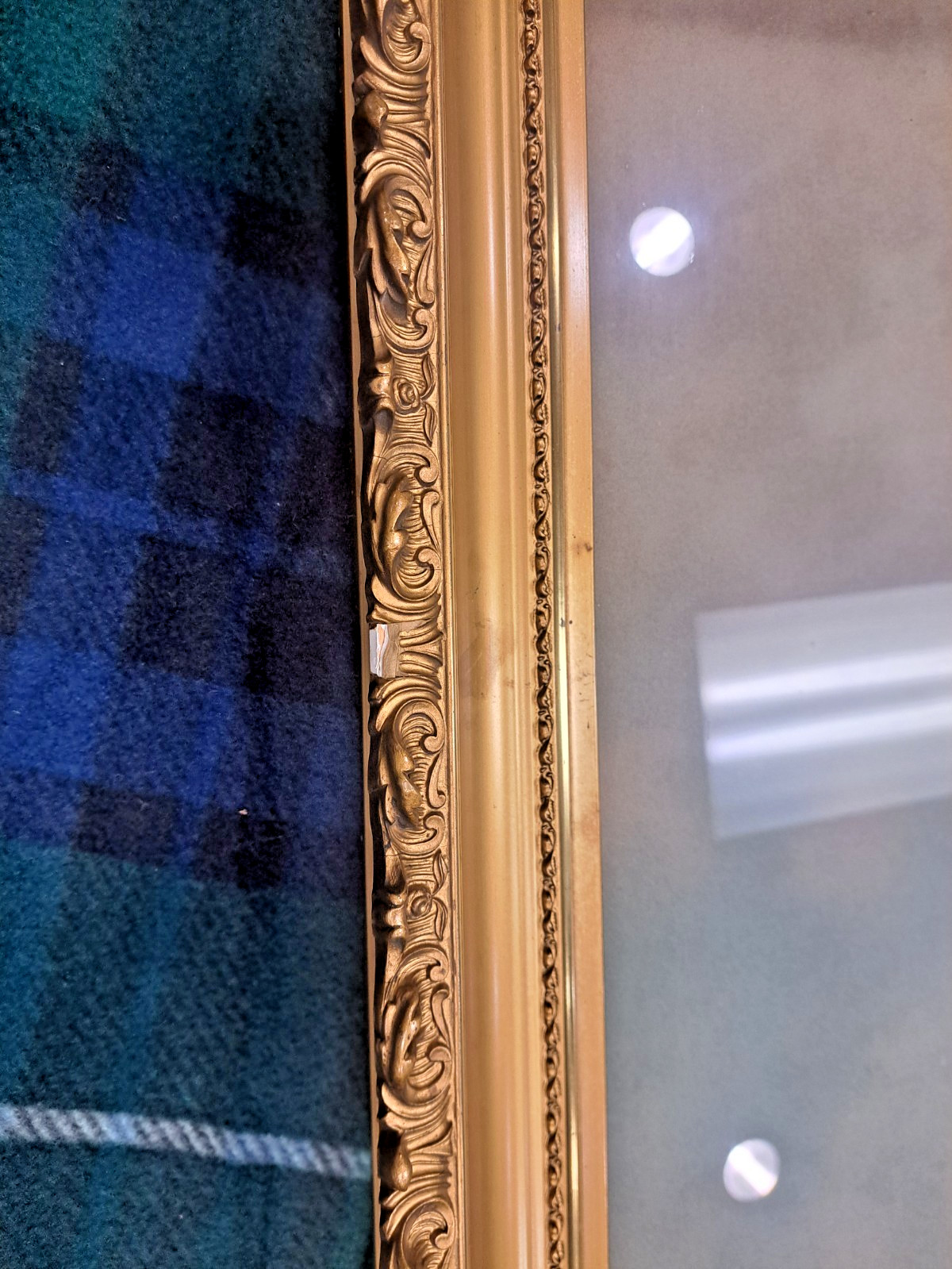 HUGE – Early 20th Century 46″ X 34″ Gilt Frame – Includes 100+ YO Spooky Photo