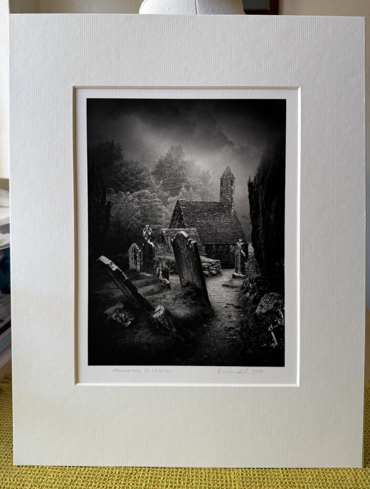 Original Black/White Photograph Titled “Monastery” By Barry Thomas Hendrickson
