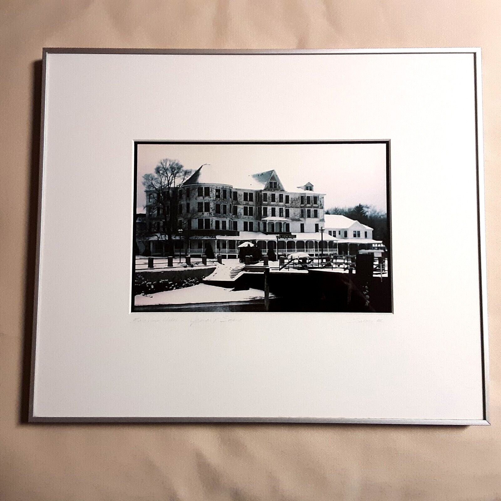 Bay View Hotel, January Snow, Jamestown, Historic Cibachrome Photo Print