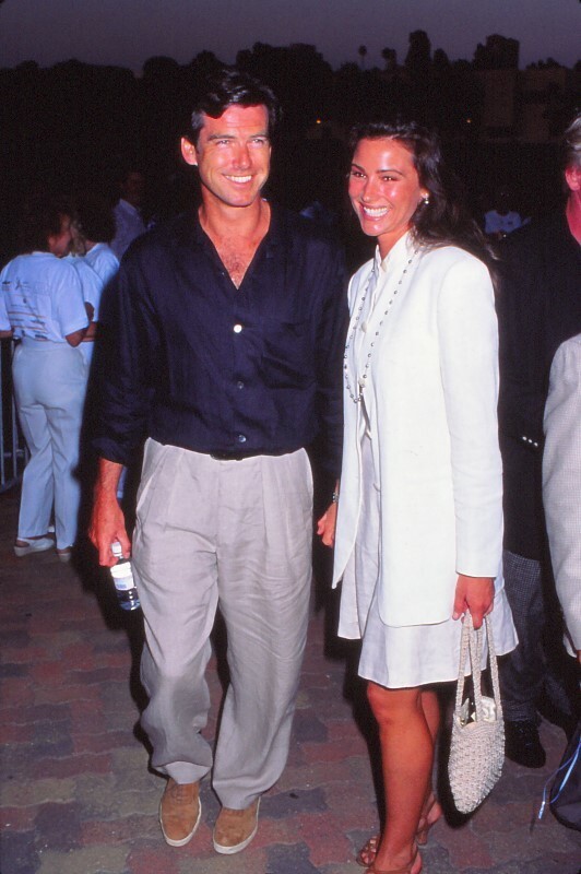 Dia Pierce Brosnan and Keely Shaye Smith 1995 KB Format Photographer P8-17-1-2