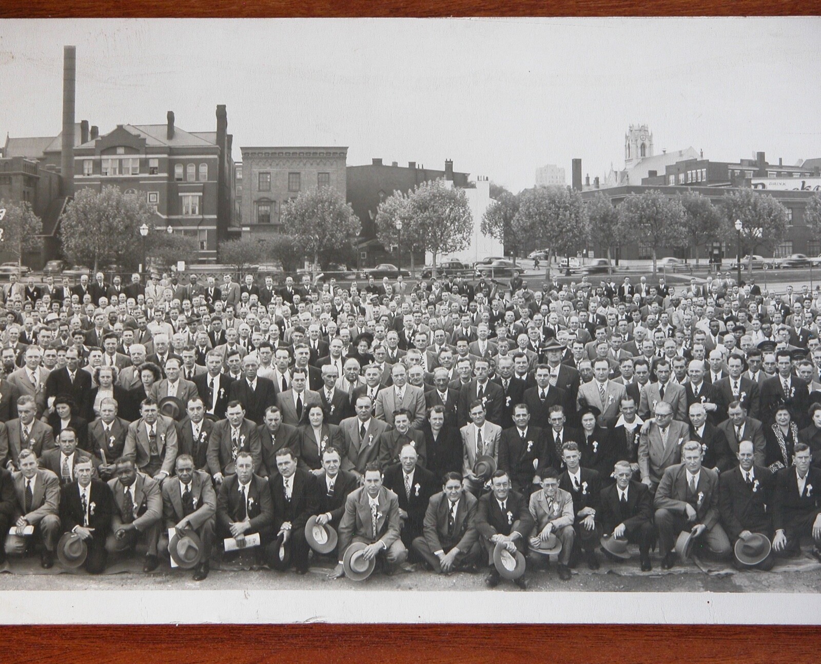 United Mine Workers UNION Photograph JOHN L. LEWIS UMWA Vtg 40s Panoramic View