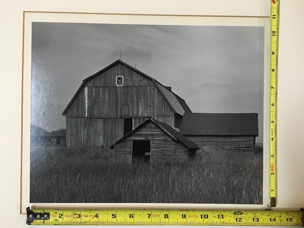 Vintage Photograph “Abandoned Farm” Old Barn Signed 13.5″X10.5″ Original
