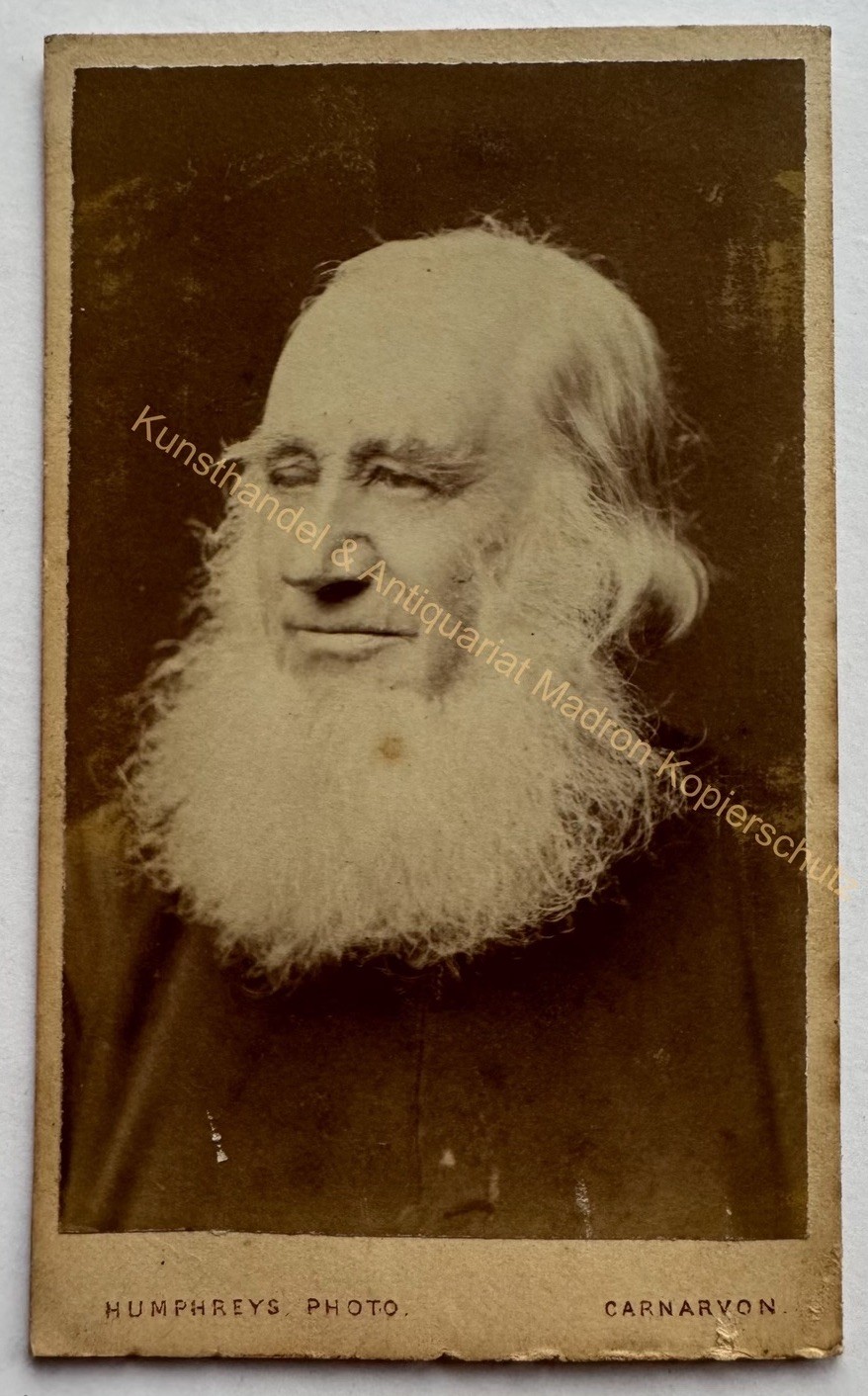 orig. CDV photo photograph picture old fashion man gentleman around 1870 Carnarvon