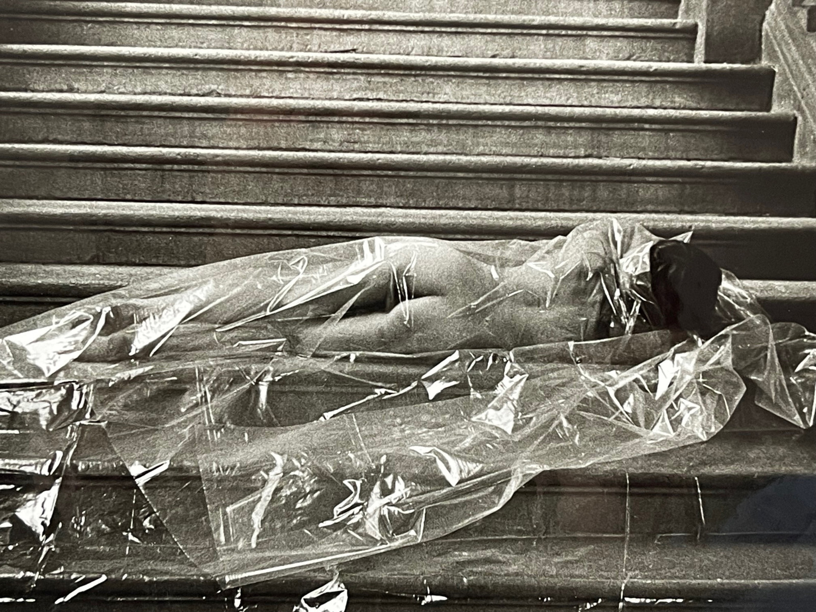 Rare Large Original Marc Paygnard Curiosa Nude Female Fetish PVC Print Photo