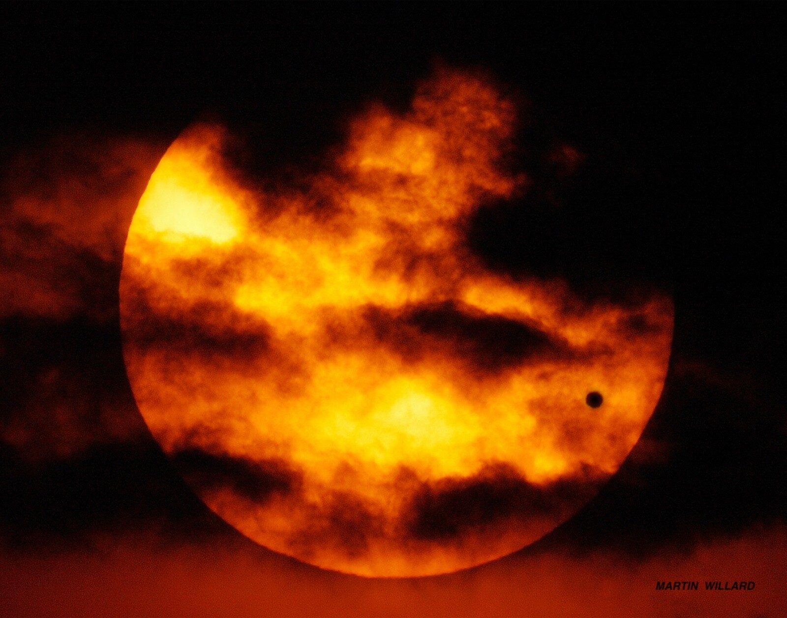 Astronomy photography 11×14 Venus transit of the sun June 08 2004 NOT AI.