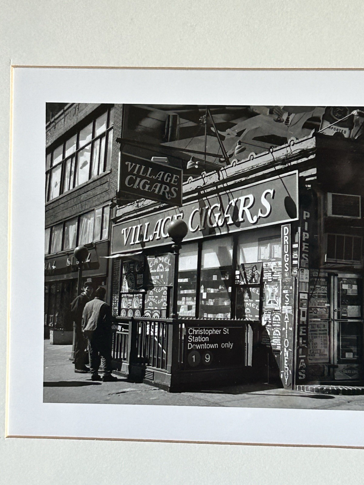 Signed Carolyn Schaefer NYC Photo 2001 Greenwich Village Framed 13×12