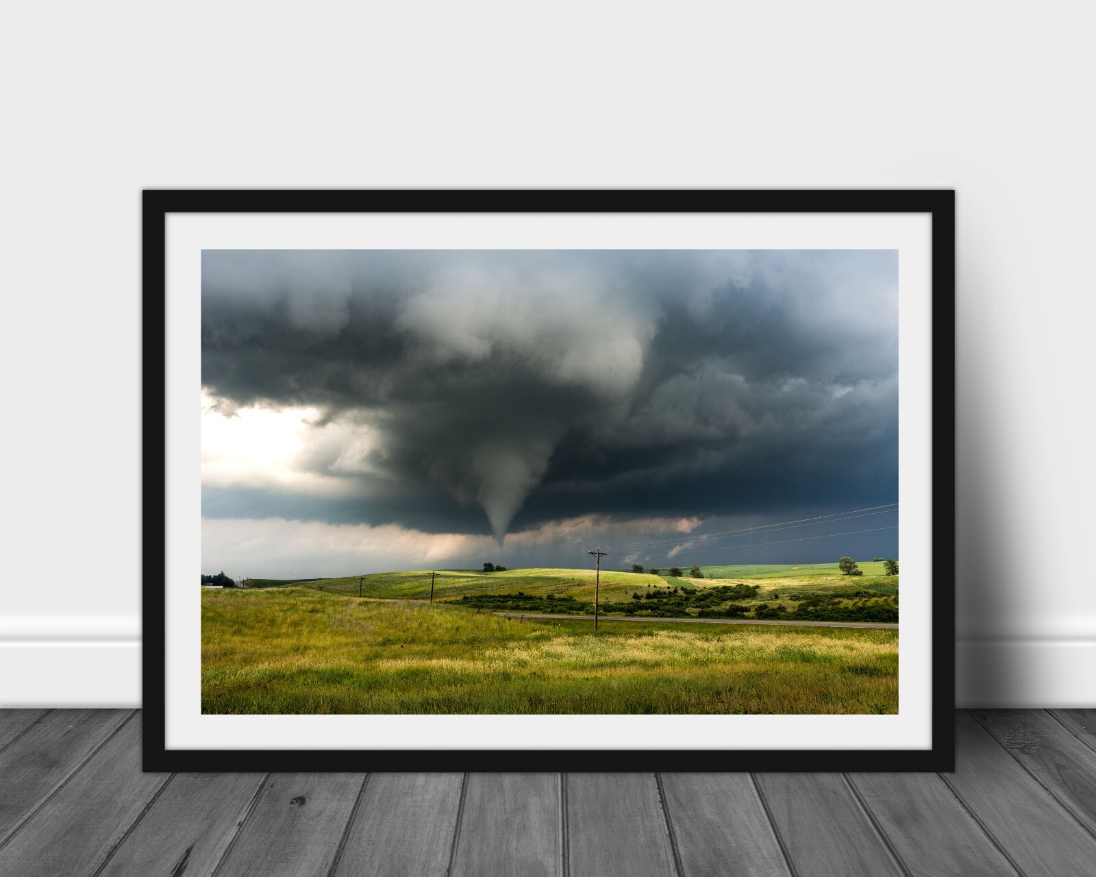 Tornado photography print stormy sky picture Iowa landscape wall art photo
