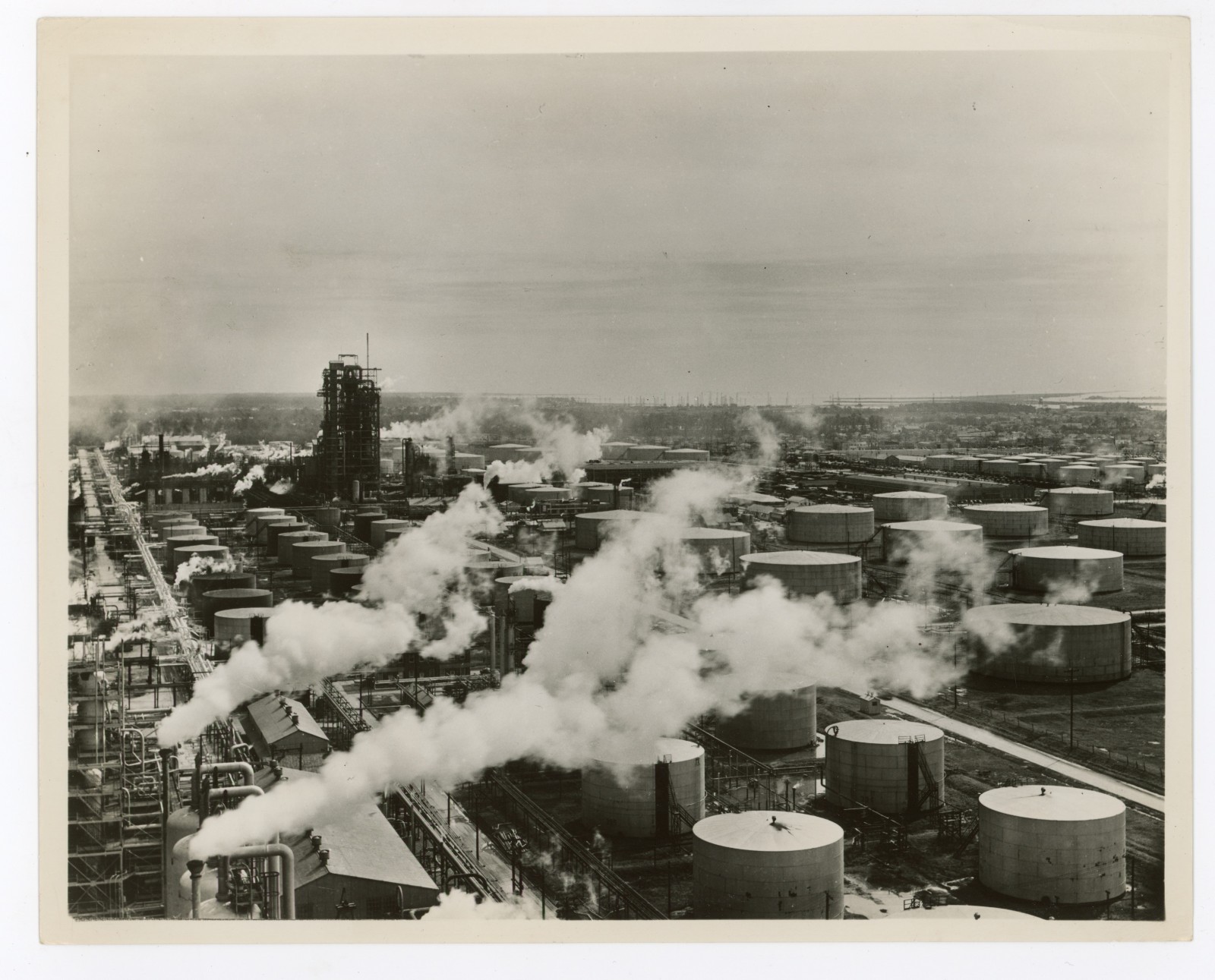 Original Russell Lee Photo Oil Refinery Baytown Texas
