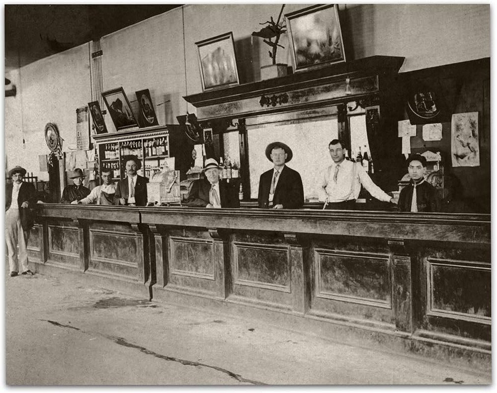 LSA Saloon – Bartenders at Your Service Photo – 11X14 Unframed Print – Great Vin