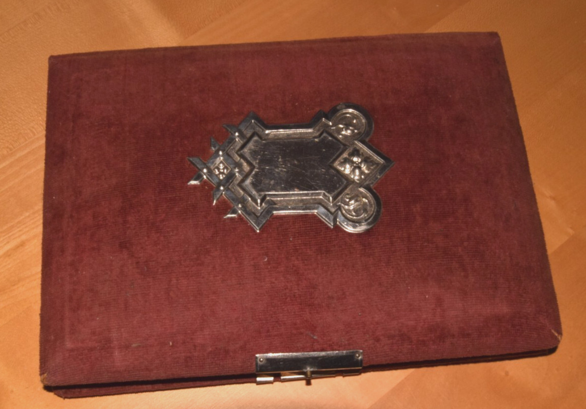 Album of 26 CDV Photos Album Red Velvet Photo Album Pre 1920