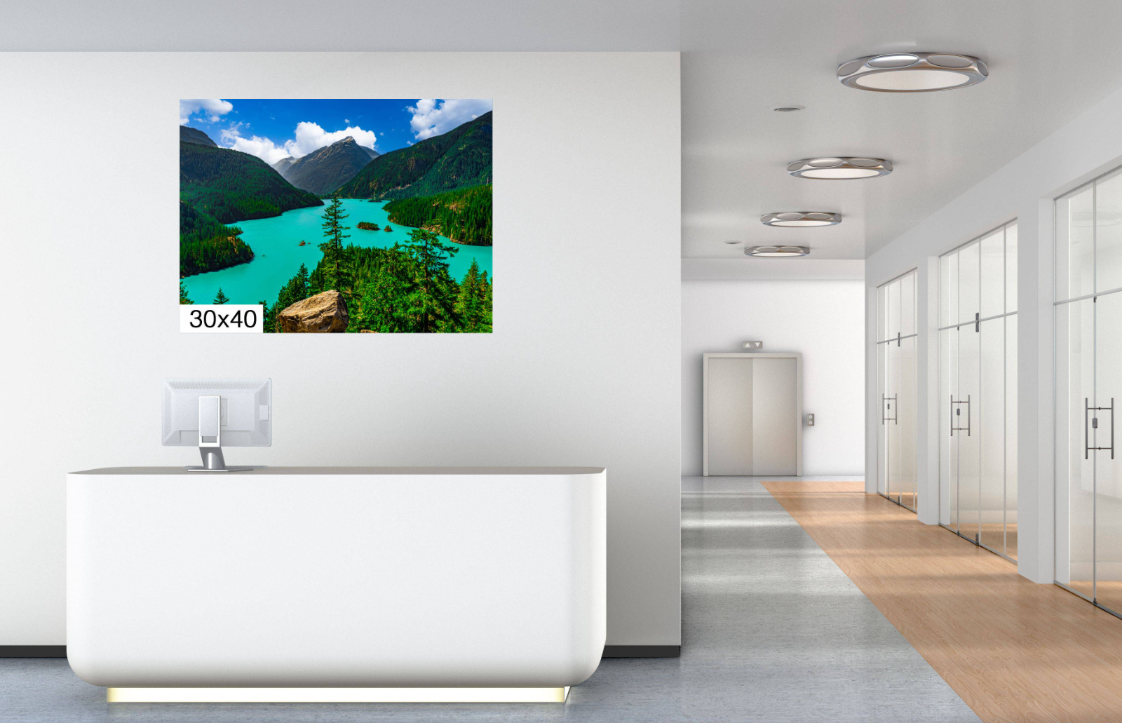 Diablo Lake Print: North Cascades National Park Washington Photography Wall Art