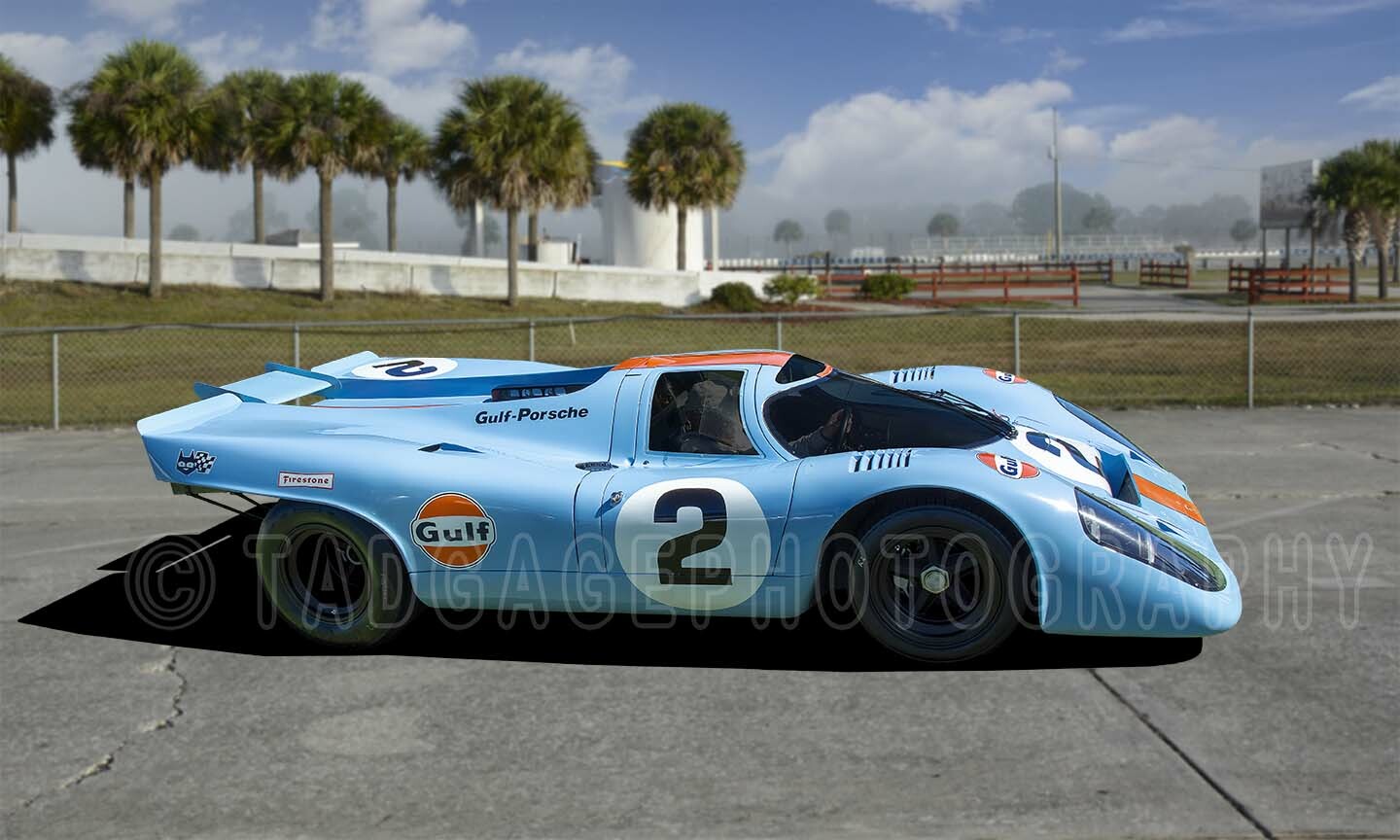 Porsche 917K Le Mans World Sportscar Championship Race Car Photo CA1980