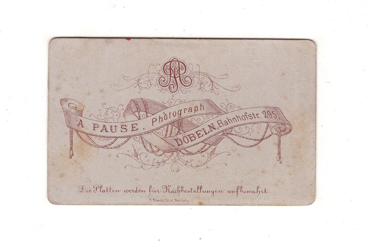 A. Pause CDV Photo Fine Boy – Chub 1870s