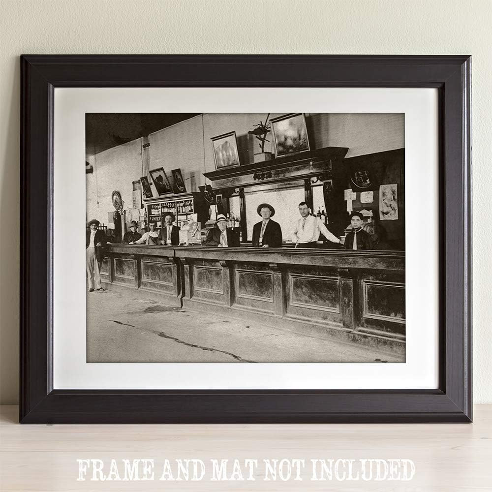 LSA Saloon – Bartenders at Your Service Photo – 11X14 Unframed Print – Great Vin