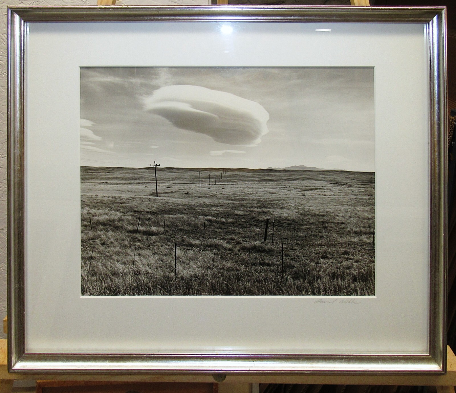 David Grant Noble Signed 1989 Photograph of Arizona Plains Listed New Mexico