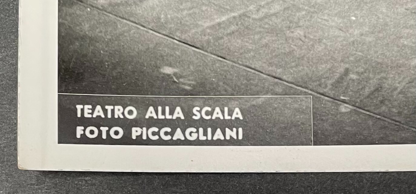 Vintage Original ERIO PICCAGLIANI Italian Opera ‘Teatro alla Scala’ PHOTOGRAPHS