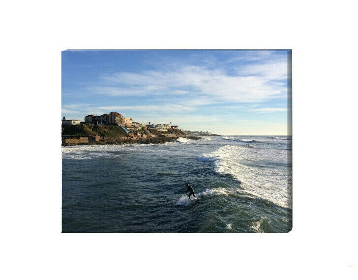Surfing Ocean Beach San Diego California Ocean Surf Surfer Waves Photo Art