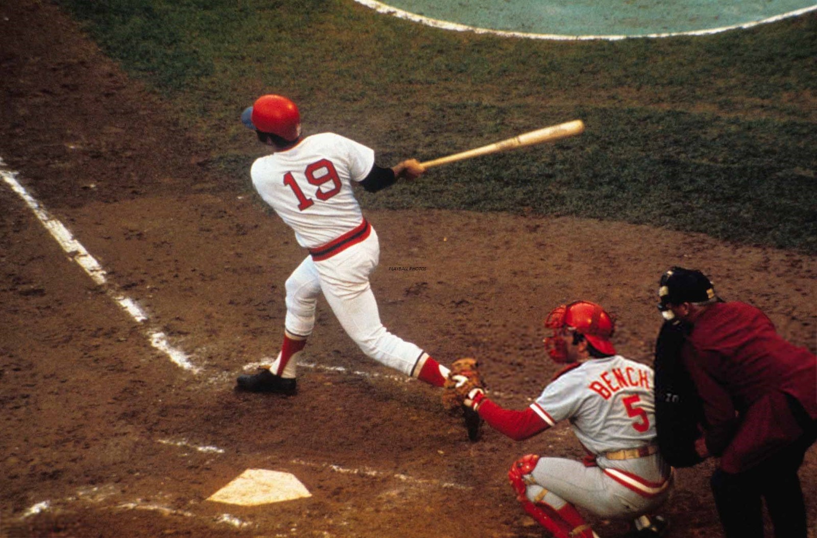 Fred Lynn & Johnny Bench-1975-World Series 8×10 Colorized Print-FREE SHIPPING