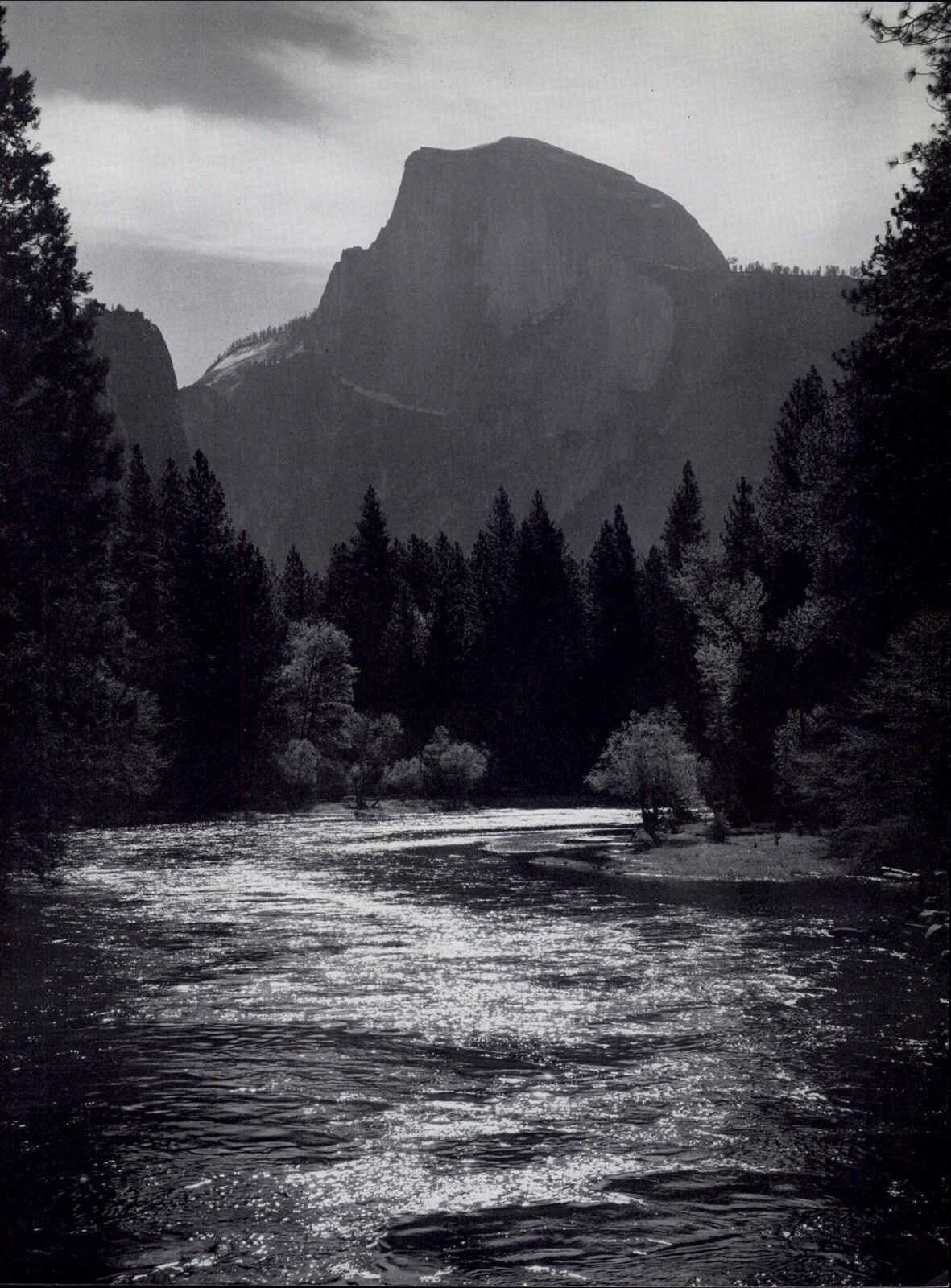 1959 Ansel Adams Half Dome Merced River Yosemite Valley National Park Art Photo