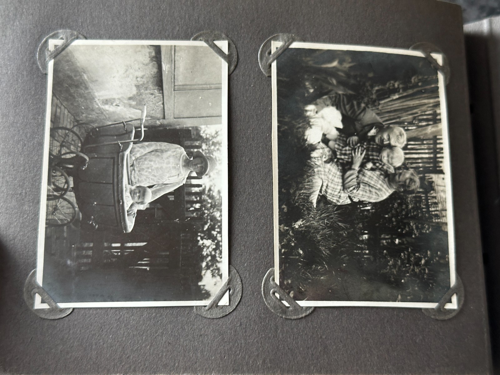 old photo album civilian with defects, civilian, /132
