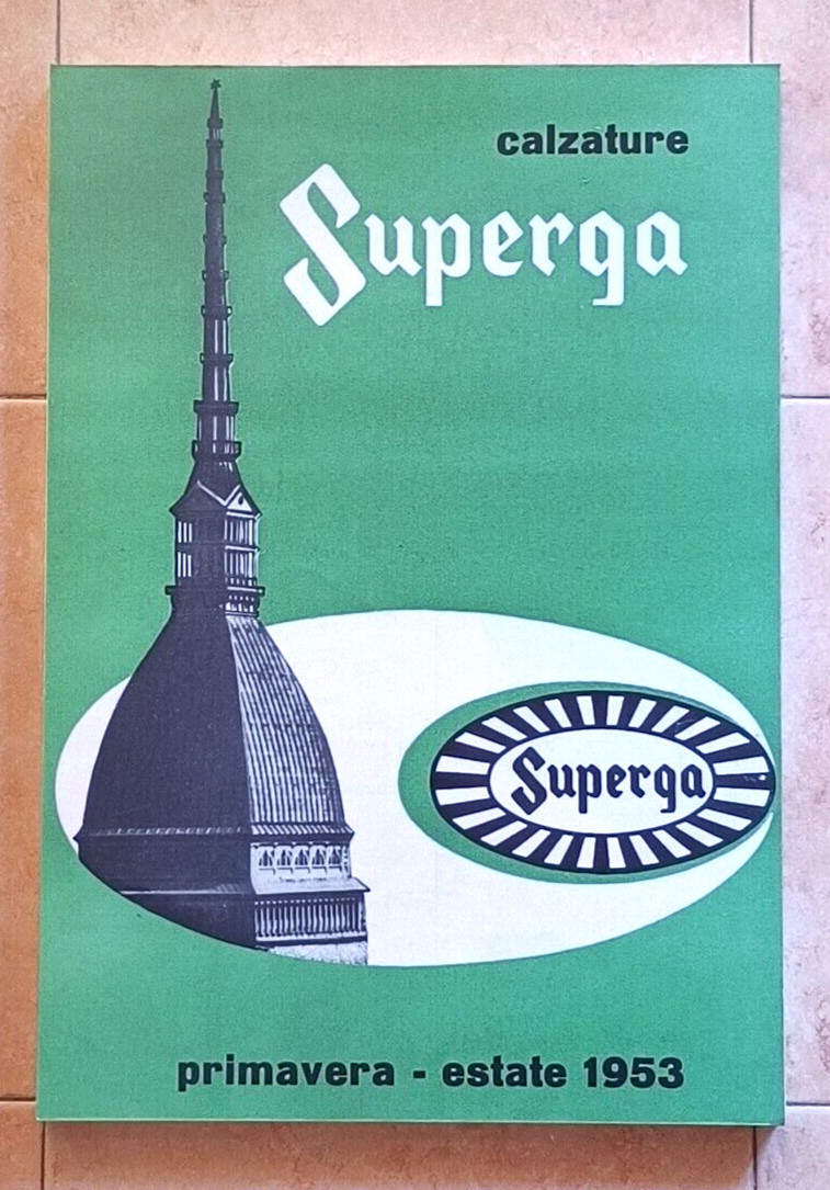 SUPERGA Advertising Poster Shoes, Vintage, Sign