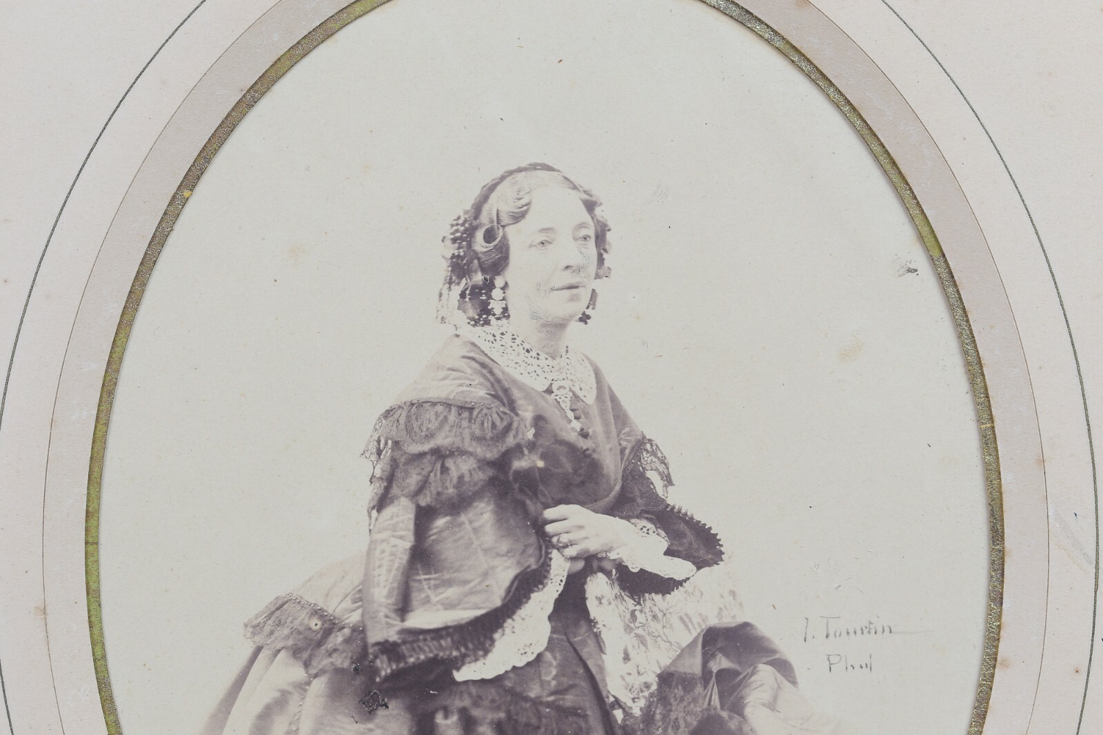 Joseph Tourtin (XIX – Xx)Portrait Dedication Actress Virginie Dejazet Museum