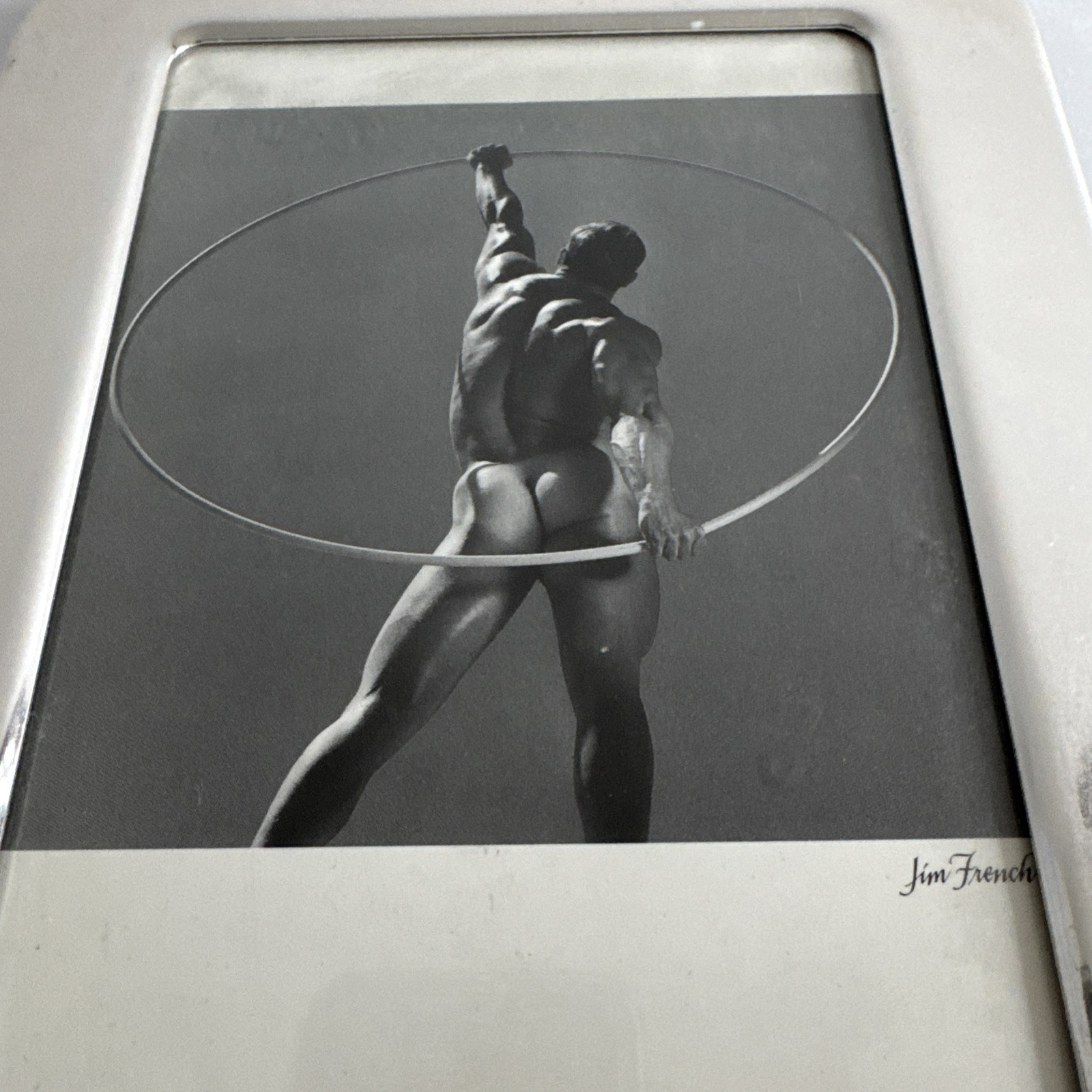 JIM FRENCH (COLT STUDIO): VTG GAY MALE PHOTO BEEFCAKE Vintage B&W Framed
