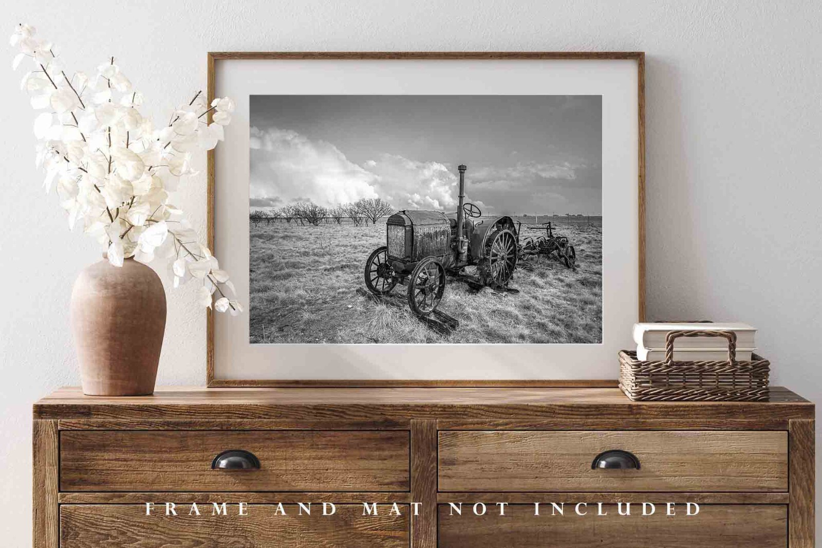 Farm Photography Print – Black and White Picture of McCormick-Deering Tractor