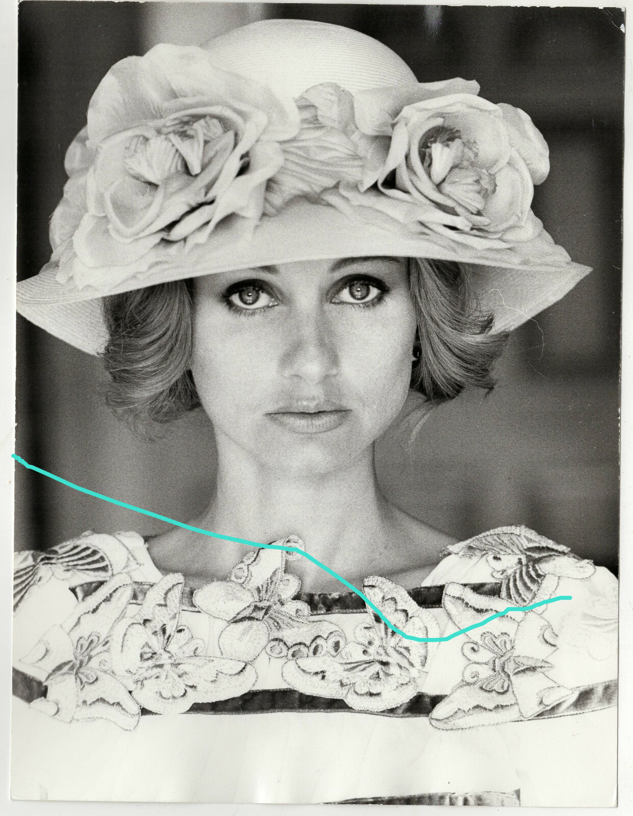 25x19cm Vintage Archive Photo by David Steen 1975 by Jill Ireland photo